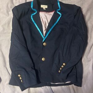 Navy Blazer with Blue Trim and Gold Buttons